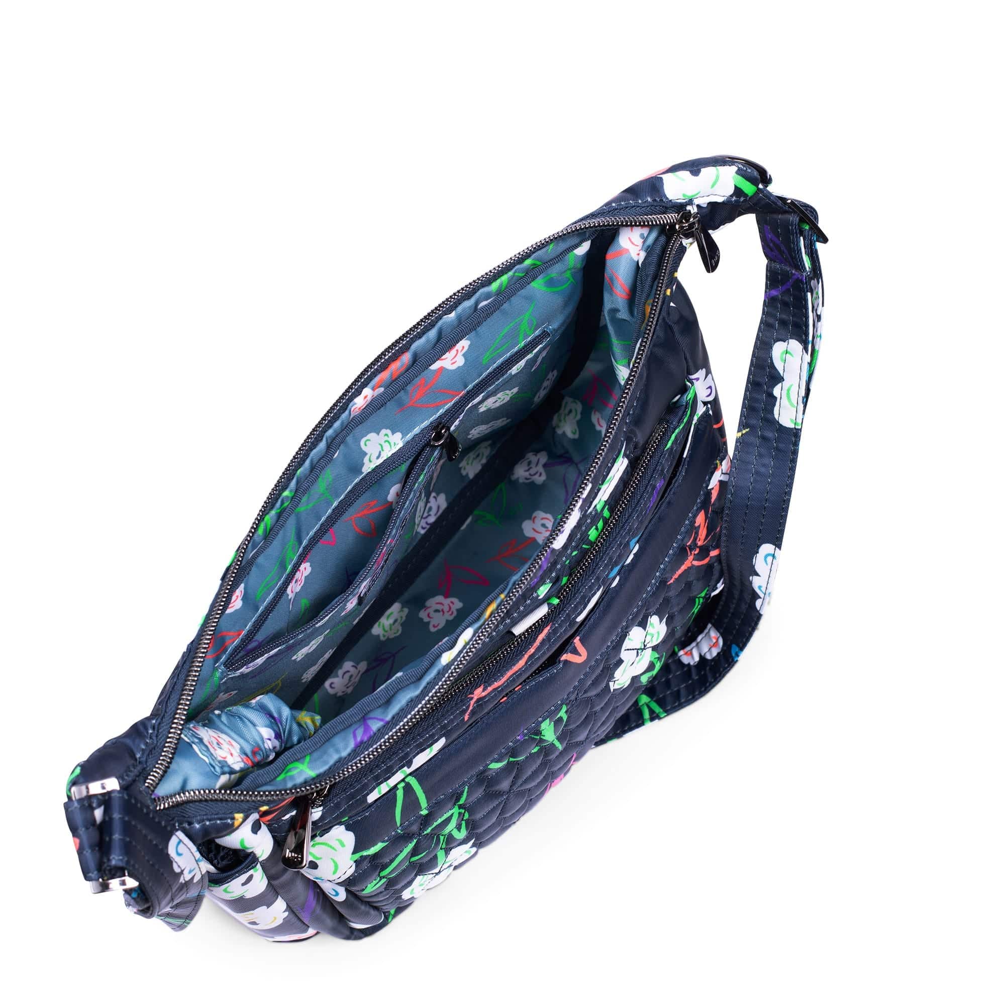 Flutter SE Crossbody Bag - BRIGHT FLORAL - FlutterSE_BrightFloral_05